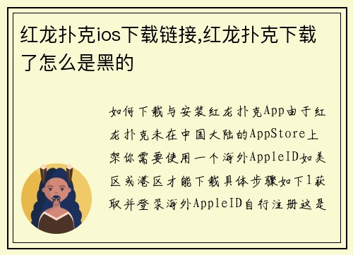 红龙扑克ios下载链接,红龙扑克下载了怎么是黑的